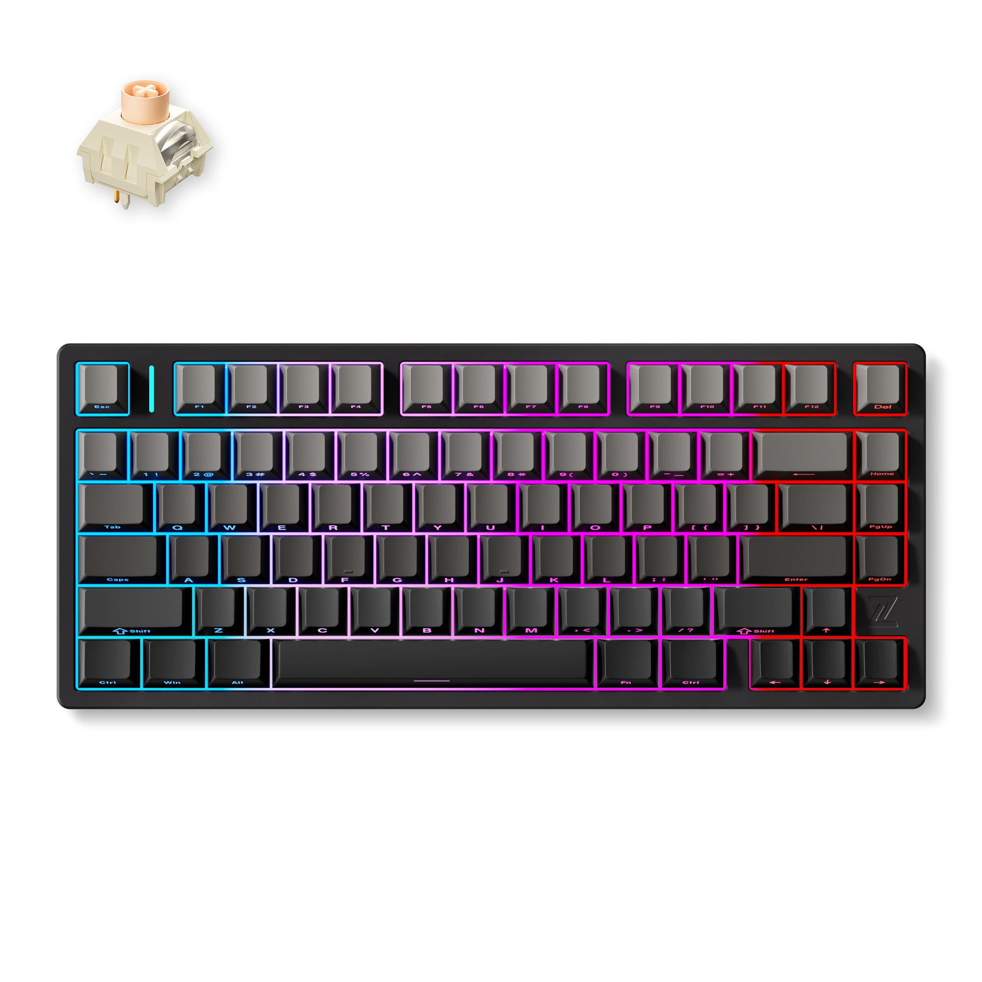 MCHOSE Z75 Metal Top Cover Mechanical Gaming Keyboard